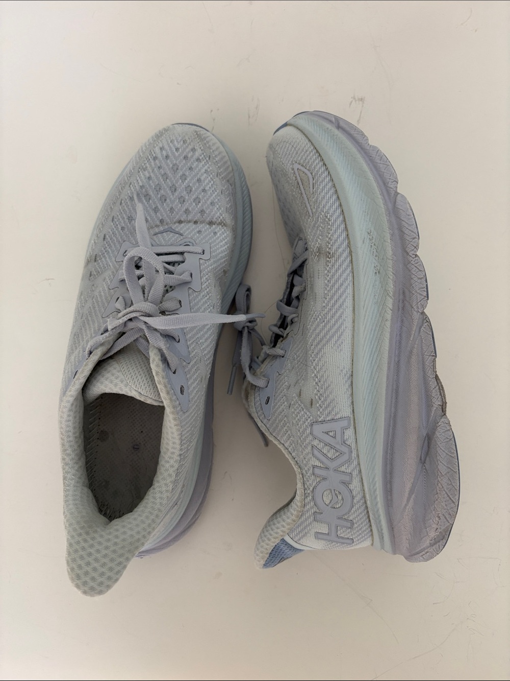 Hoka Clifton 9 Women’s Light Lavender Blue Running Shoes Sz 8 B